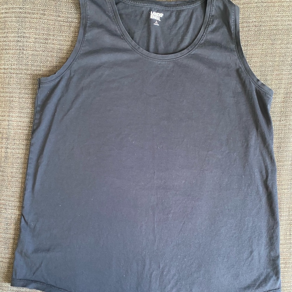Lands' End Navy Blue Tank Top